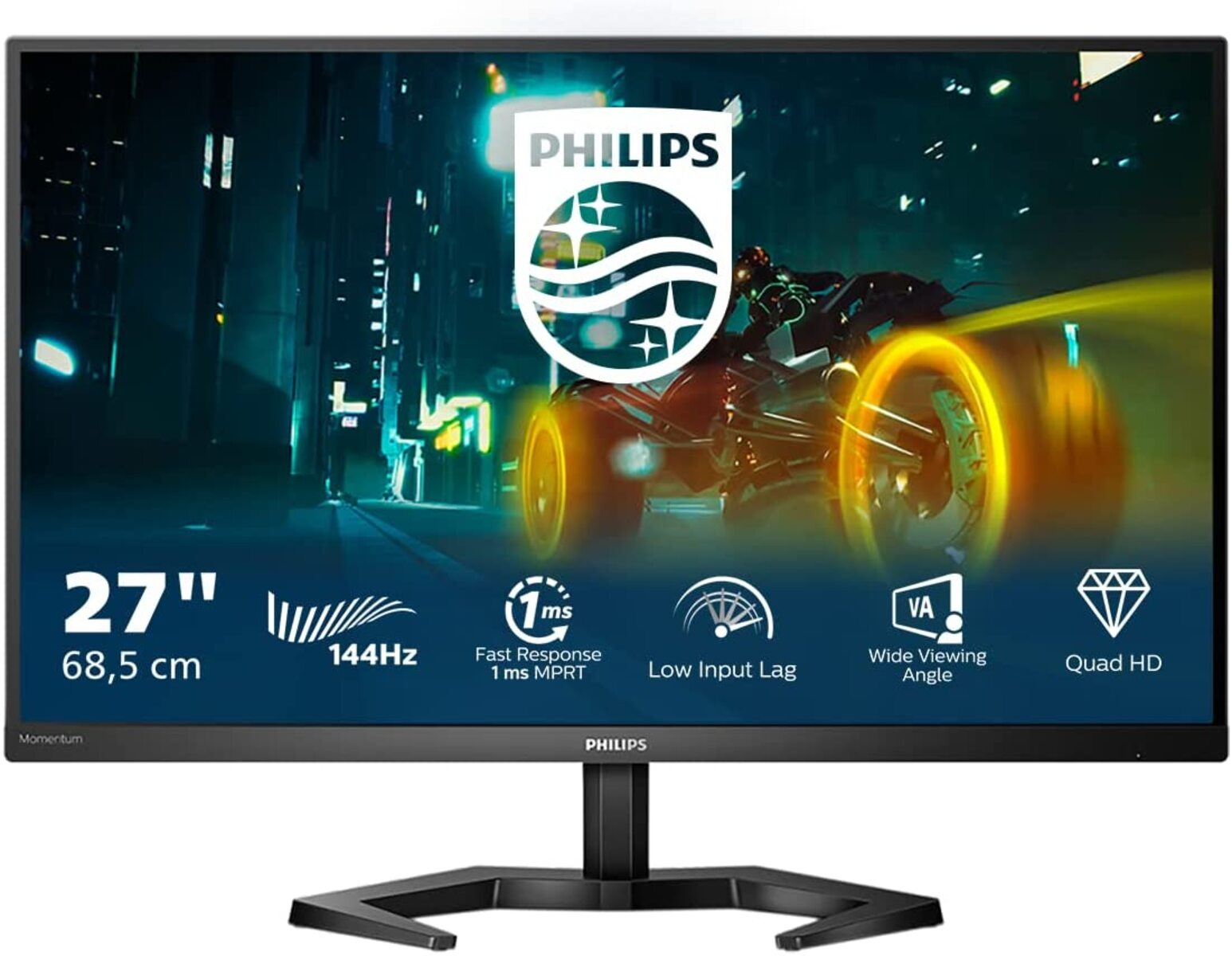 Plongez dans une expérience de jeu immersive avec l'écran PC Gamer PHILIPS 27M1N3500LS/00, en promotion chez plusieurs e-commerçants. © Amazon