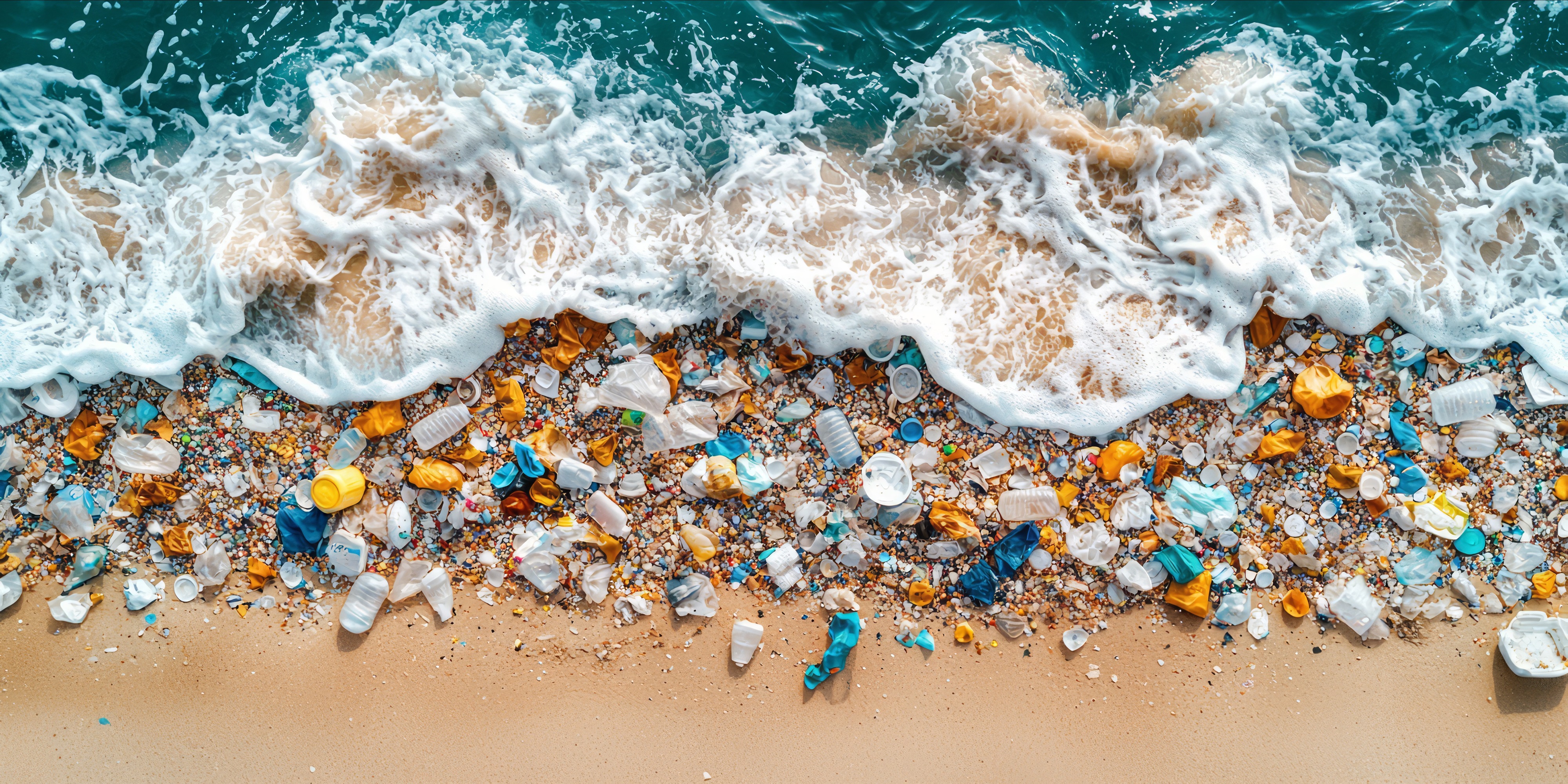 En liaison avec les pluies de la mousson, les courants ont transporté des dizaines de tonnes de plastique sur les plages touristiques de Bali. © sri, Adobe Stock