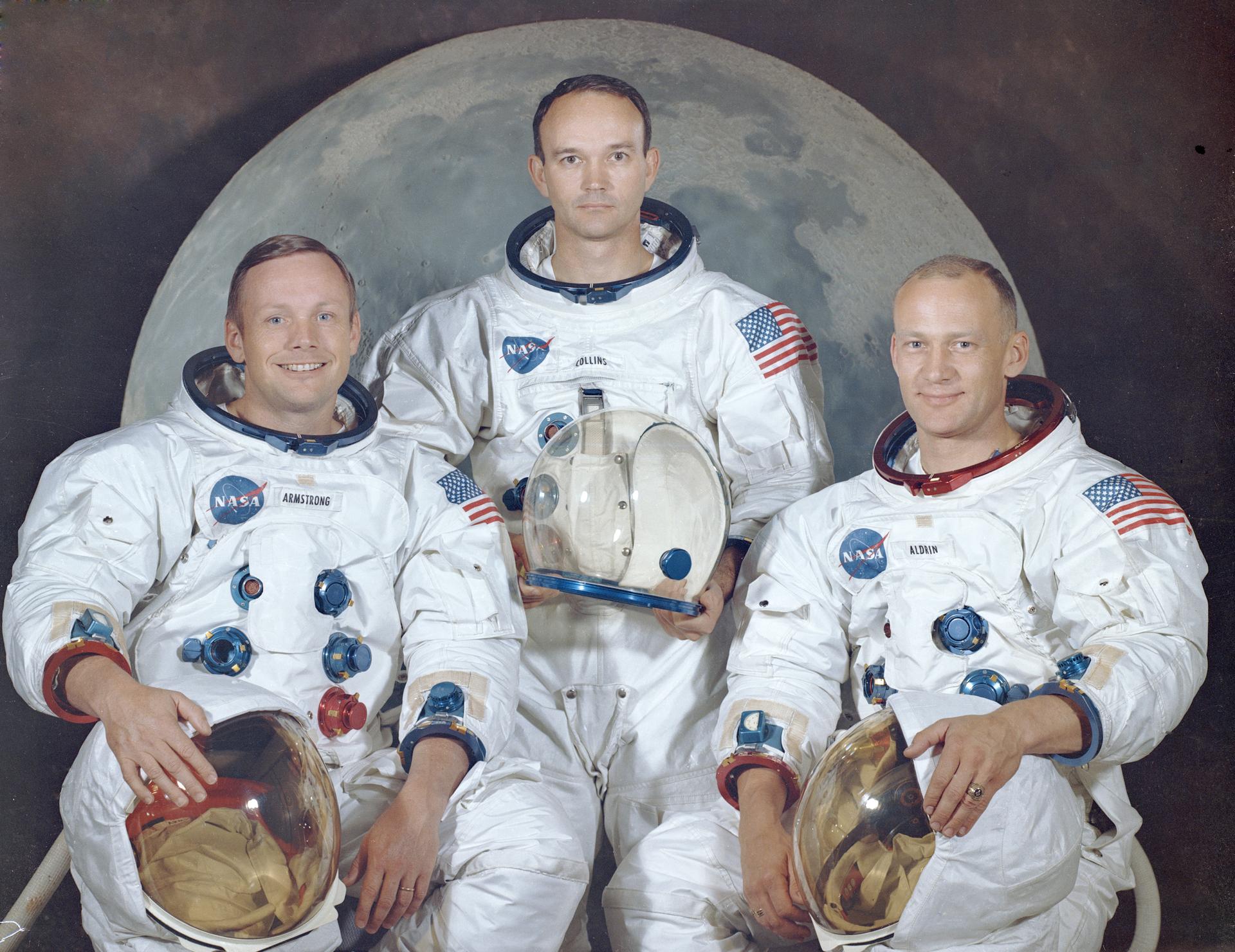 Apollo 11 : portrait officiel des astronautes de la mission