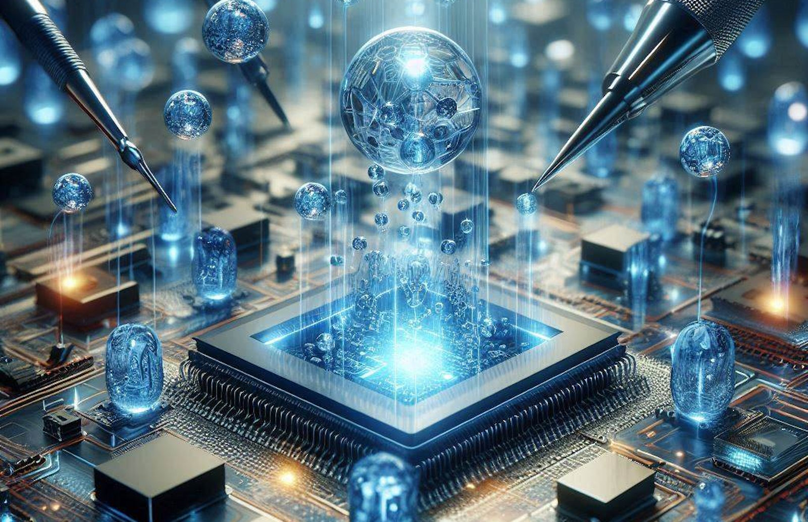 De nouveaux transistors qui utilisent l’effet tunnel pourraient permettre la création de processeurs ultra-basse consommation. © Image générée par Copilot