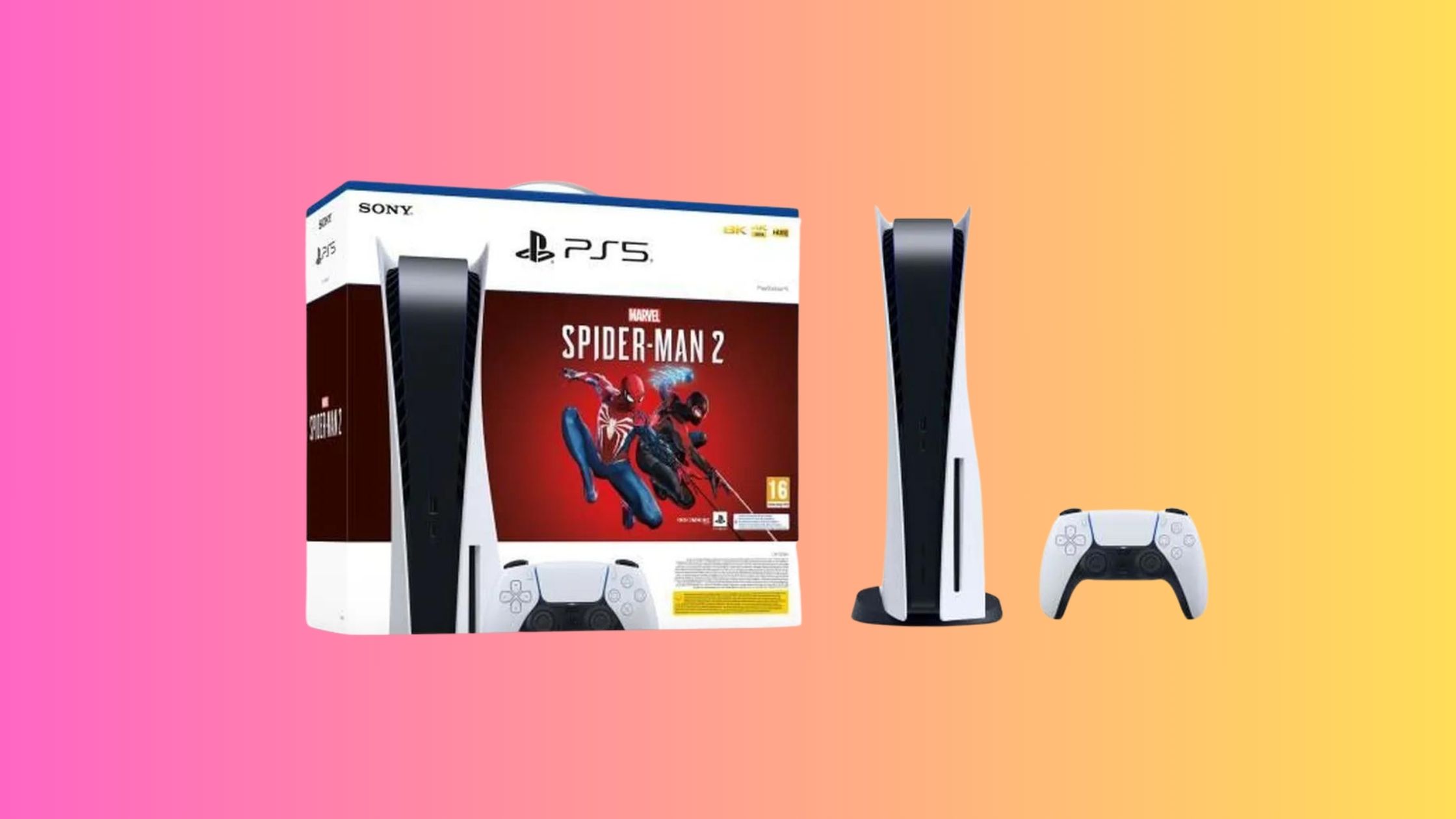 À l'occasion de la Black Week, le pack console PS5 + jeu Spiderman 2 est disponible à prix réduit © Cdiscount