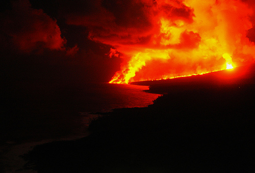 Eruption volcanique - Crédits DR.