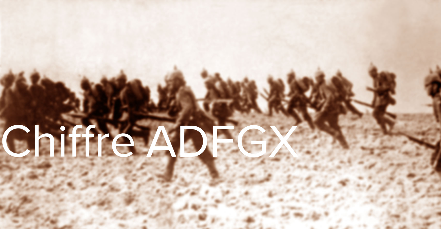 Comment&nbsp;décrypter le chiffre ADFGX ? © DP