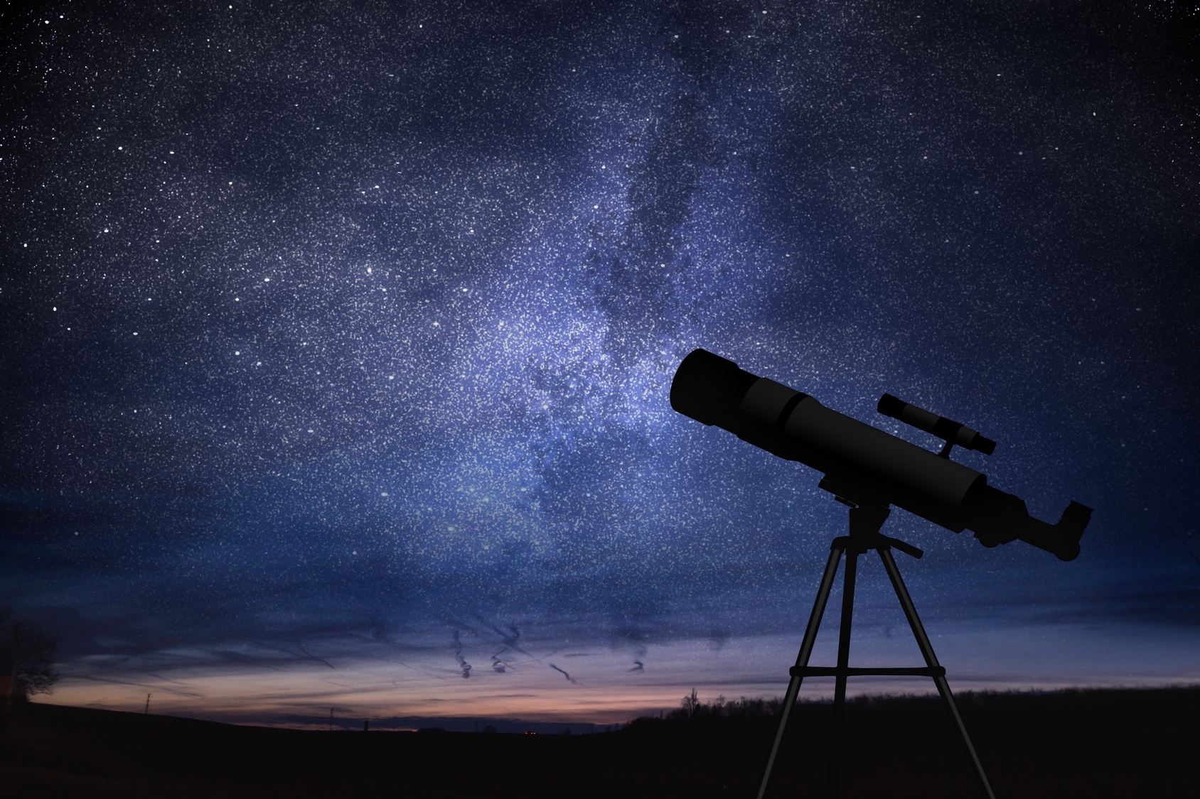 Télescope observant la voûte étoilée. © vchalup, Fotolia