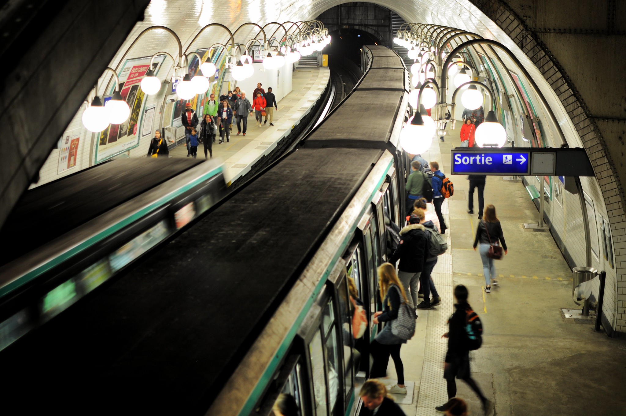 Le métro parisien (station Cité). © Olivier Prt, Flickr