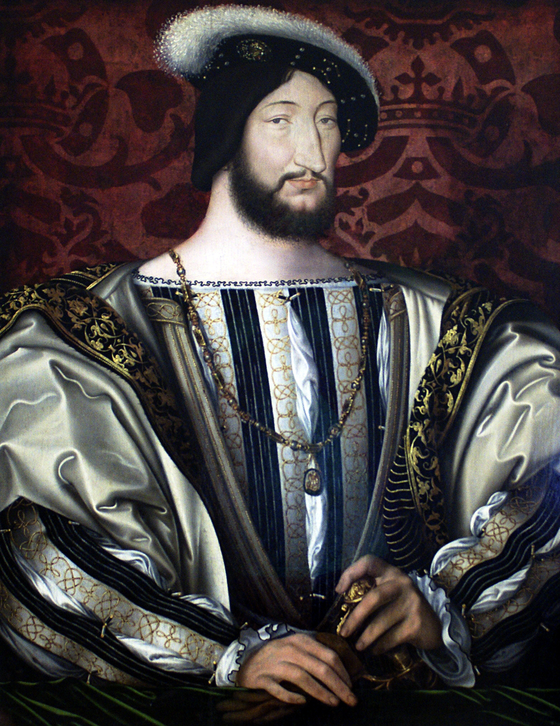 Portrait de François Ier. Sous son règne, il a favorisé le développement des arts et les lettres. © Jean Clouet, Wikimedia Commons, DP