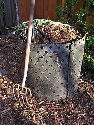 Le compost, élément indispensable du meilleur terreau - Crédits : Elf - Wikipedia