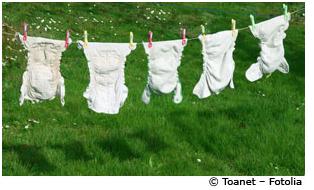 Les couches lavables n'ont pas que des avantages. © Toanet/Fotolia
