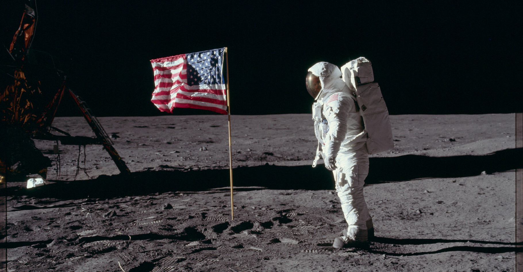 L’Homme a-t-il réellement posé le pied sur la Lune en 1969 ? Face aux « nombreuses incohérences » soulevées par certains, les preuves scientifiques peinent à convaincre. © Project Apollo Archive, Flickr, Domaine public