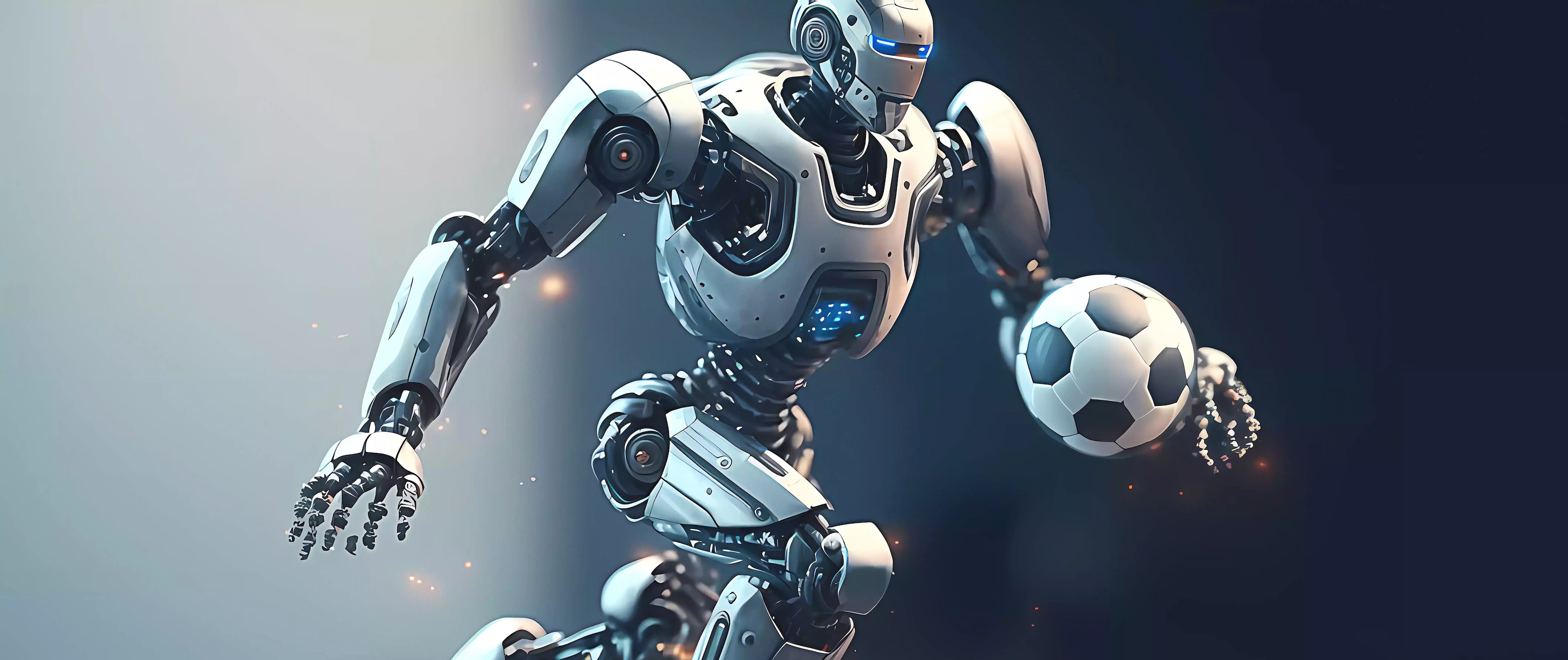 De petits robots ont appris à jouer au foot grâce à l’apprentissage par renforcement profond. © Infinity, Adobe Stock