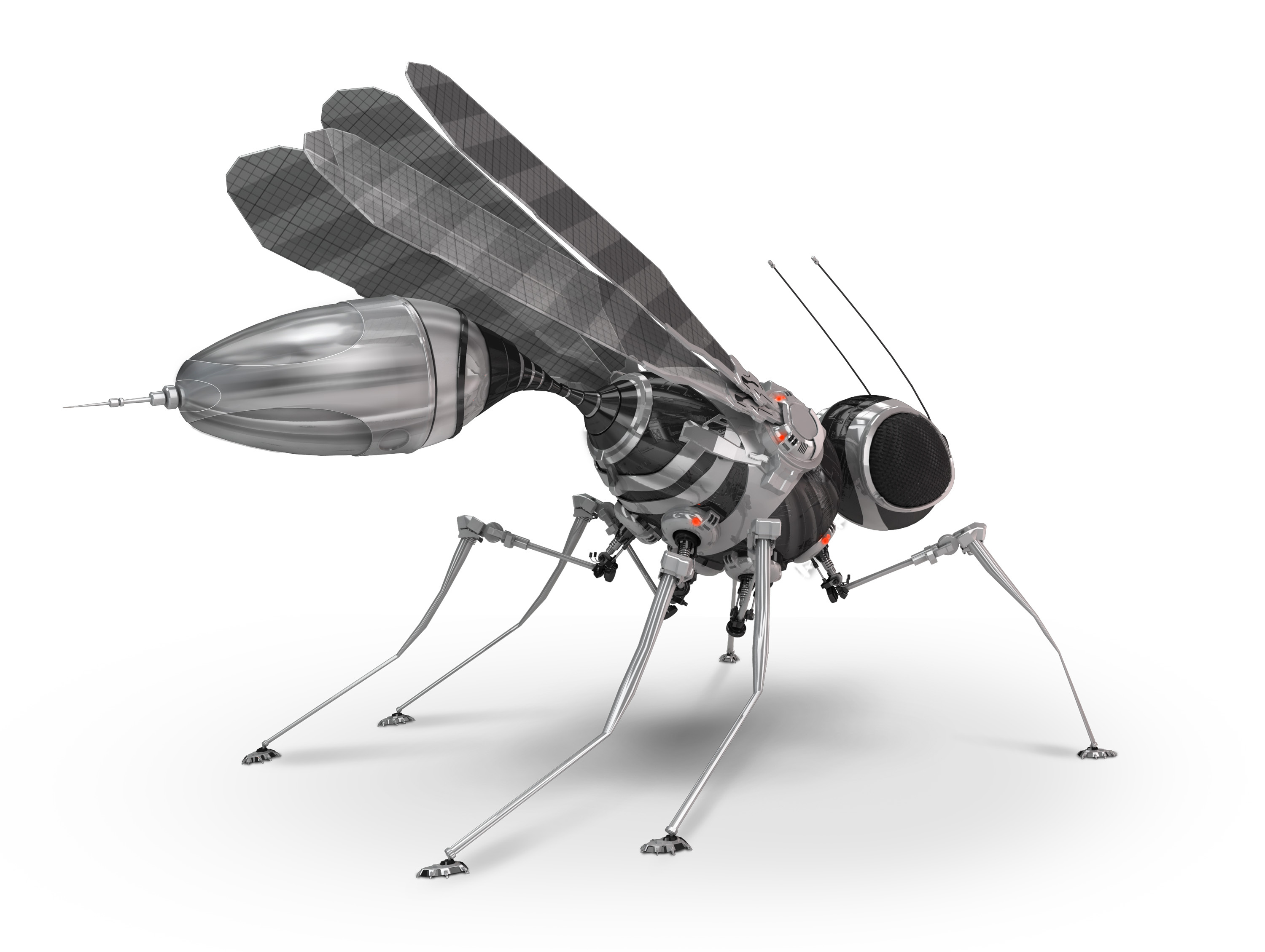 Face à la disparition des insectes pollinisateurs, le futur sera-t-il peuplé de mini-robots pour effectuer cette tâche ? © iuneWind, Adobe Stock
