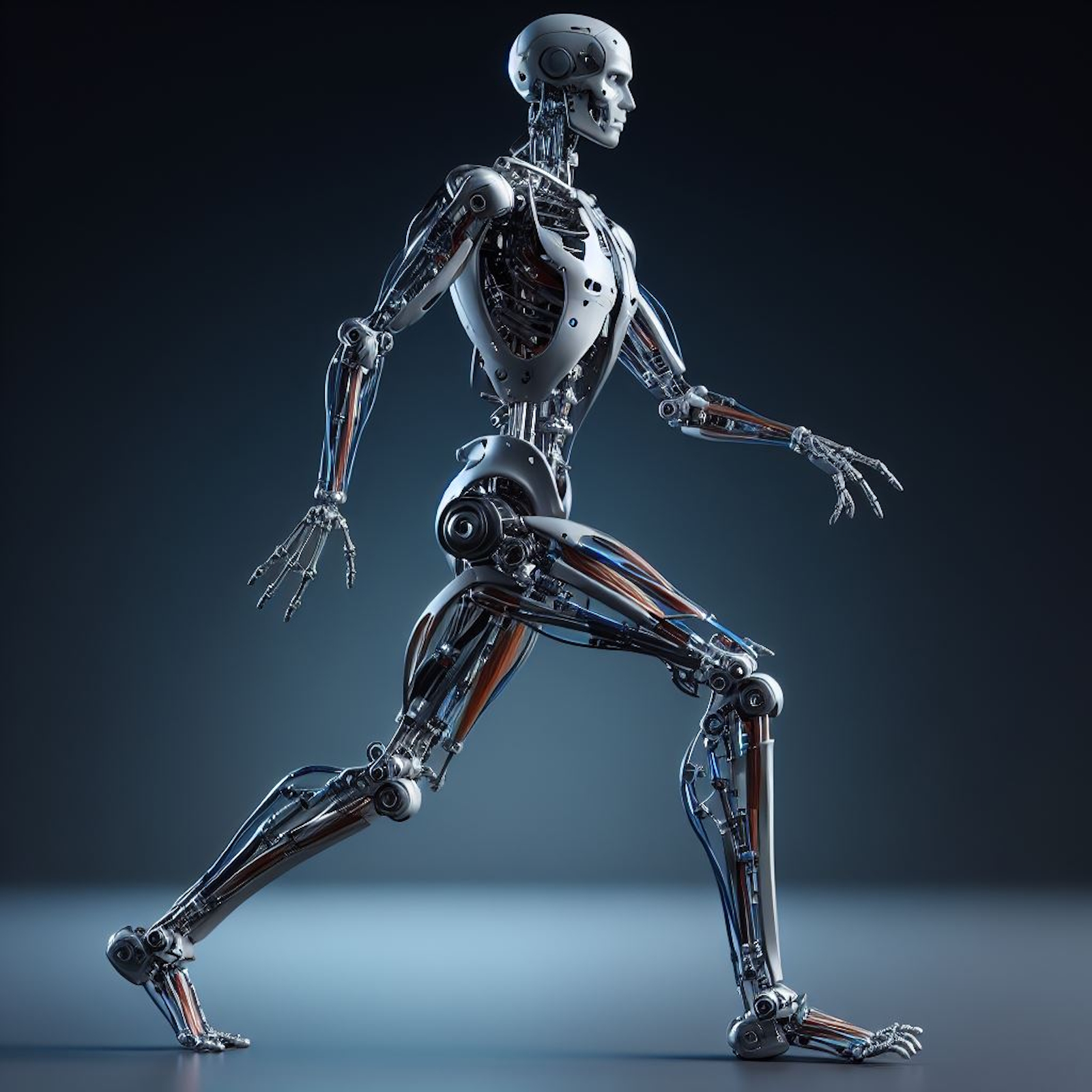 Le modèle reproduit les réactions du système nerveux humain lorsque l’on marche. © Sylvain Biget, Bing Image Creator