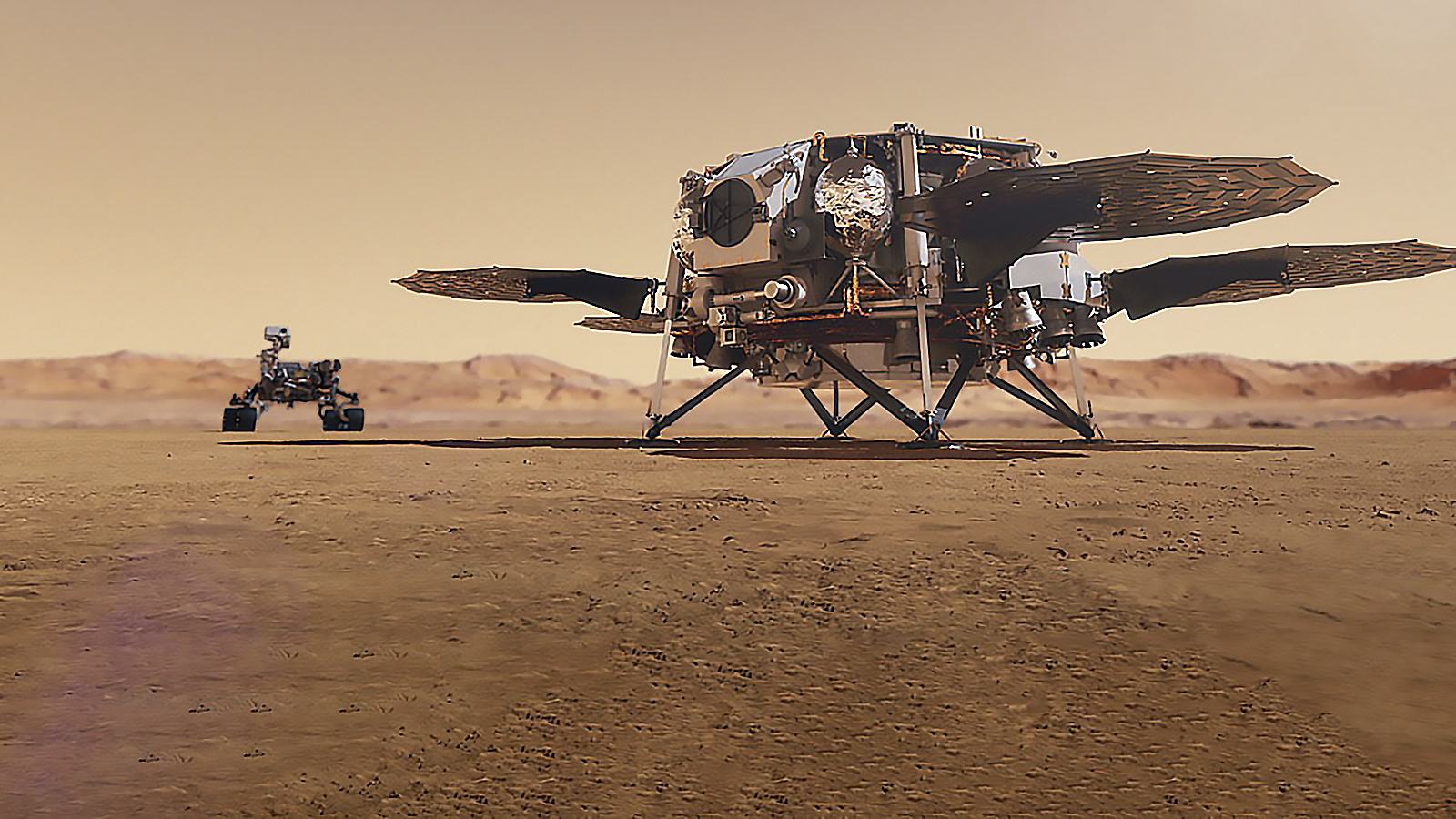 Le rover Perseverance de la Nasa a plusieurs objectifs dont la recherche de signes d'une vie microbienne passée, la collecte des échantillons et  la préparation de l'arrivée d'une première mission habitée sur la Planète rouge. © Nasa