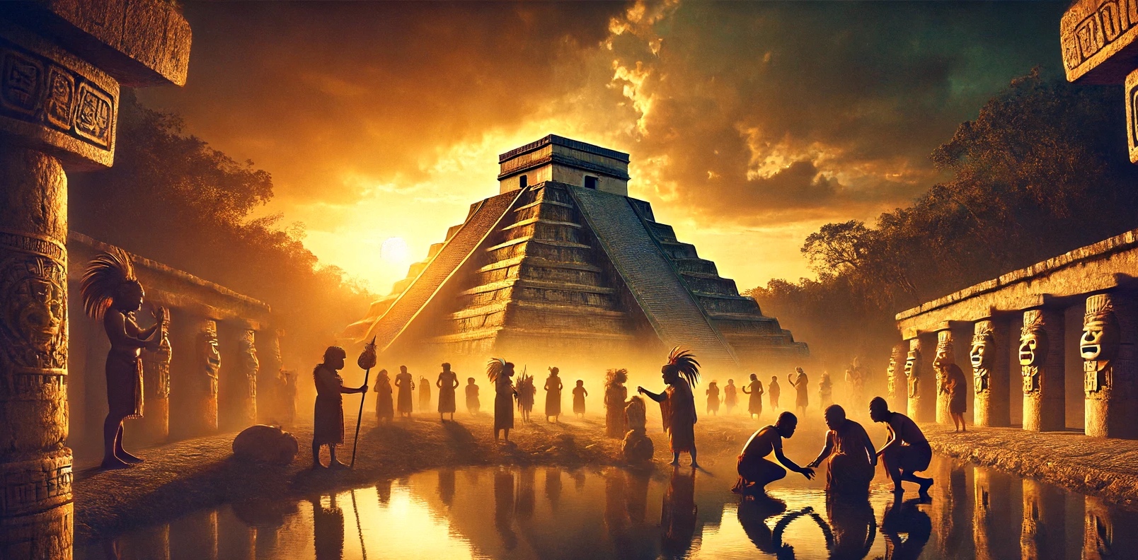 Le sacrifice faisait partie intégrante de la société Maya. © XD, Futura avec Dall-e