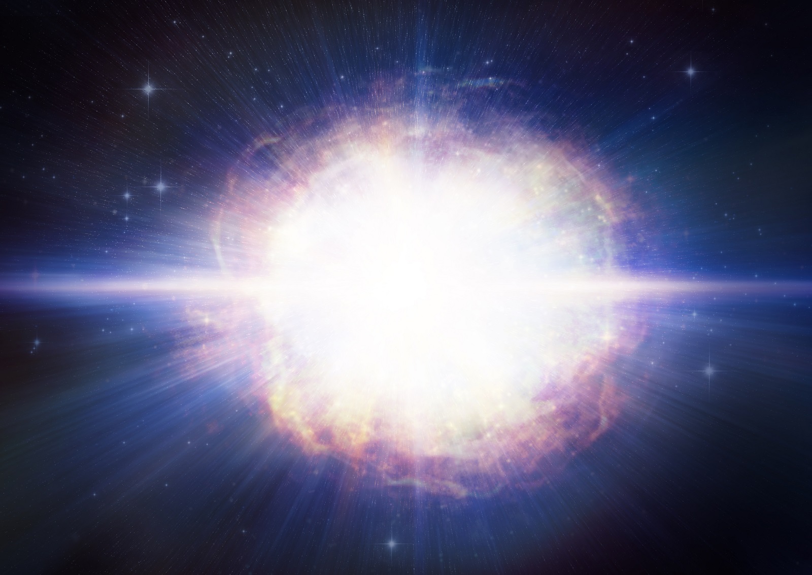 Cette vue d’artiste montre SN2016aps, la supernova la plus lumineuse, la plus énergétique et la plus massive jamais observée. © M. Weiss, Center for Astrophysics Harvard & Smithsonian