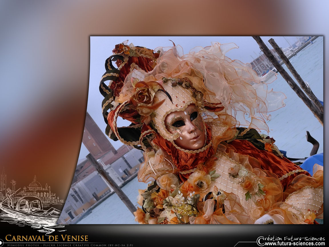 Carnaval de Venise - Femme fleurs