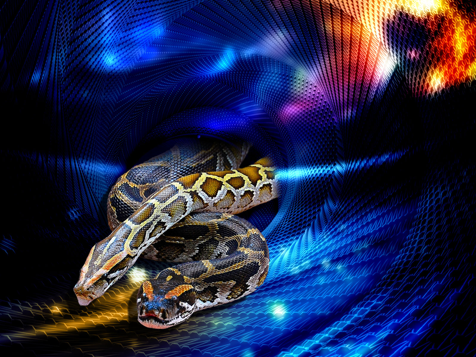 Python birman, un des plus grands serpents du monde