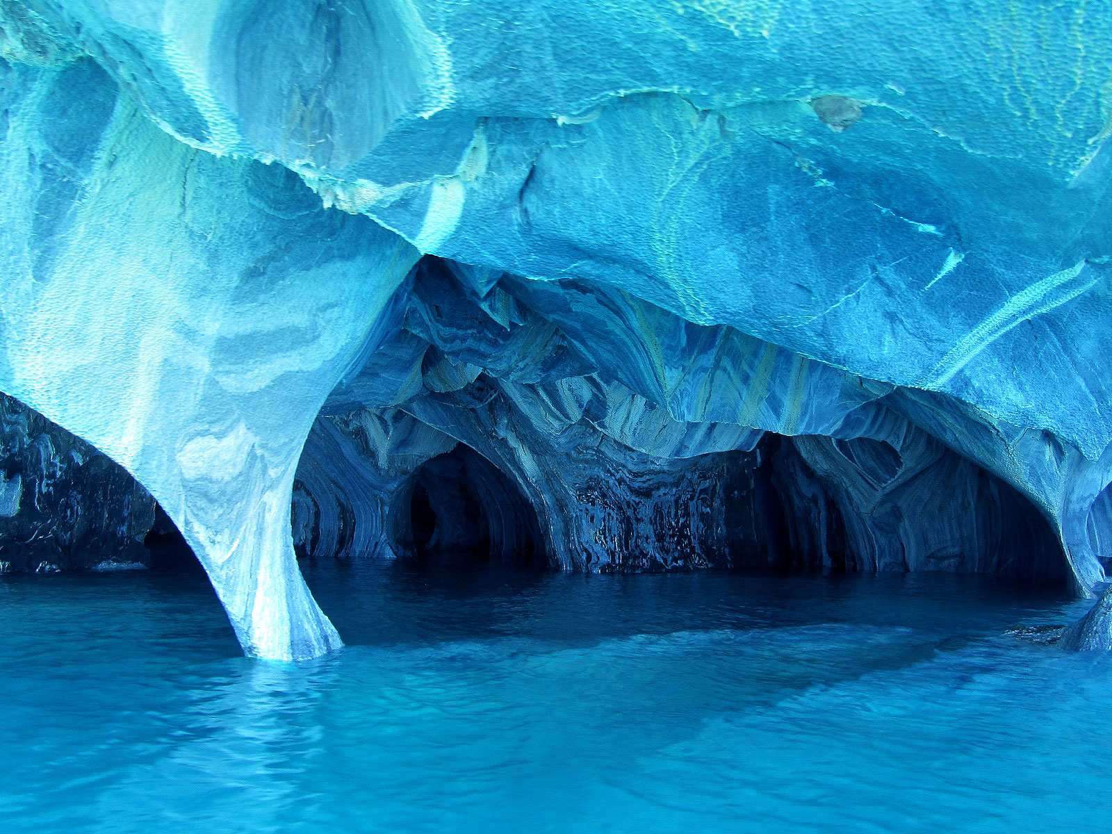 Grottes de marbre bleu de Puerto Rio Tranquilo, Chili