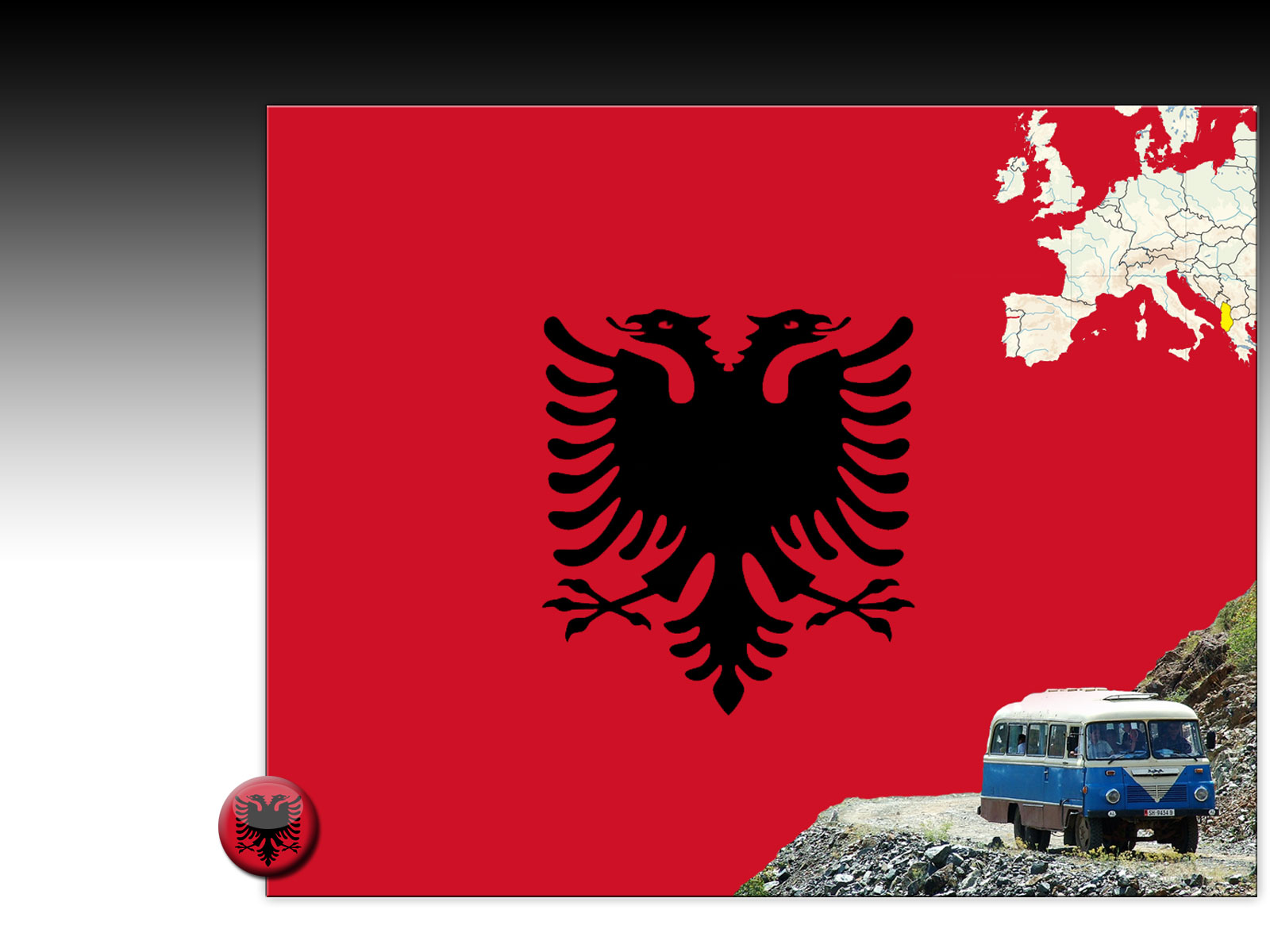 Drapeau : Albanie