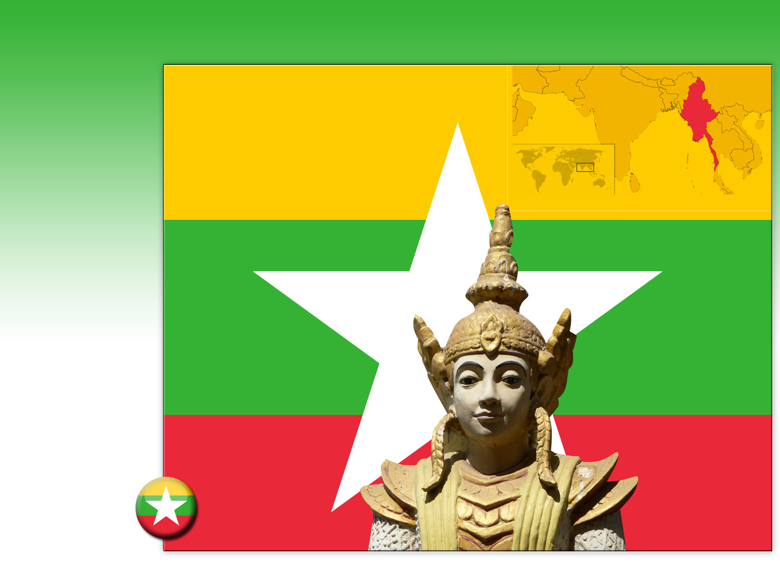 Drapeau : Birmanie