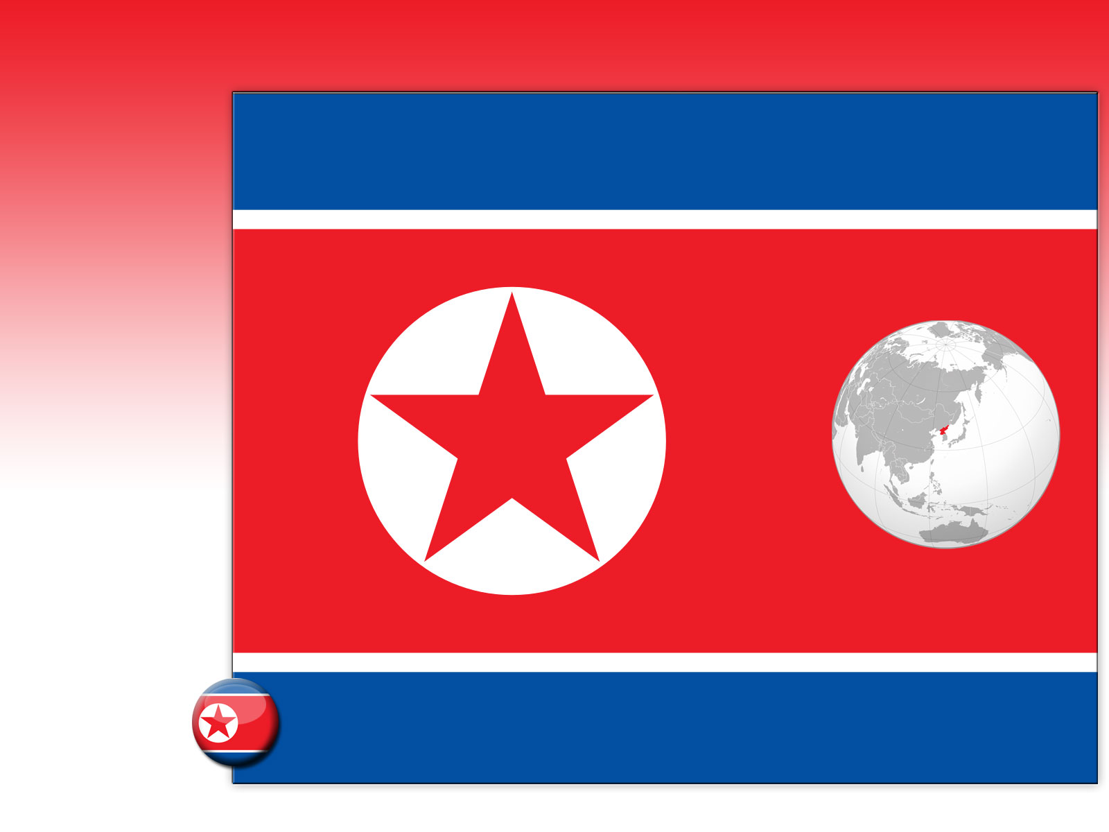Drapeau : Corée du Nord