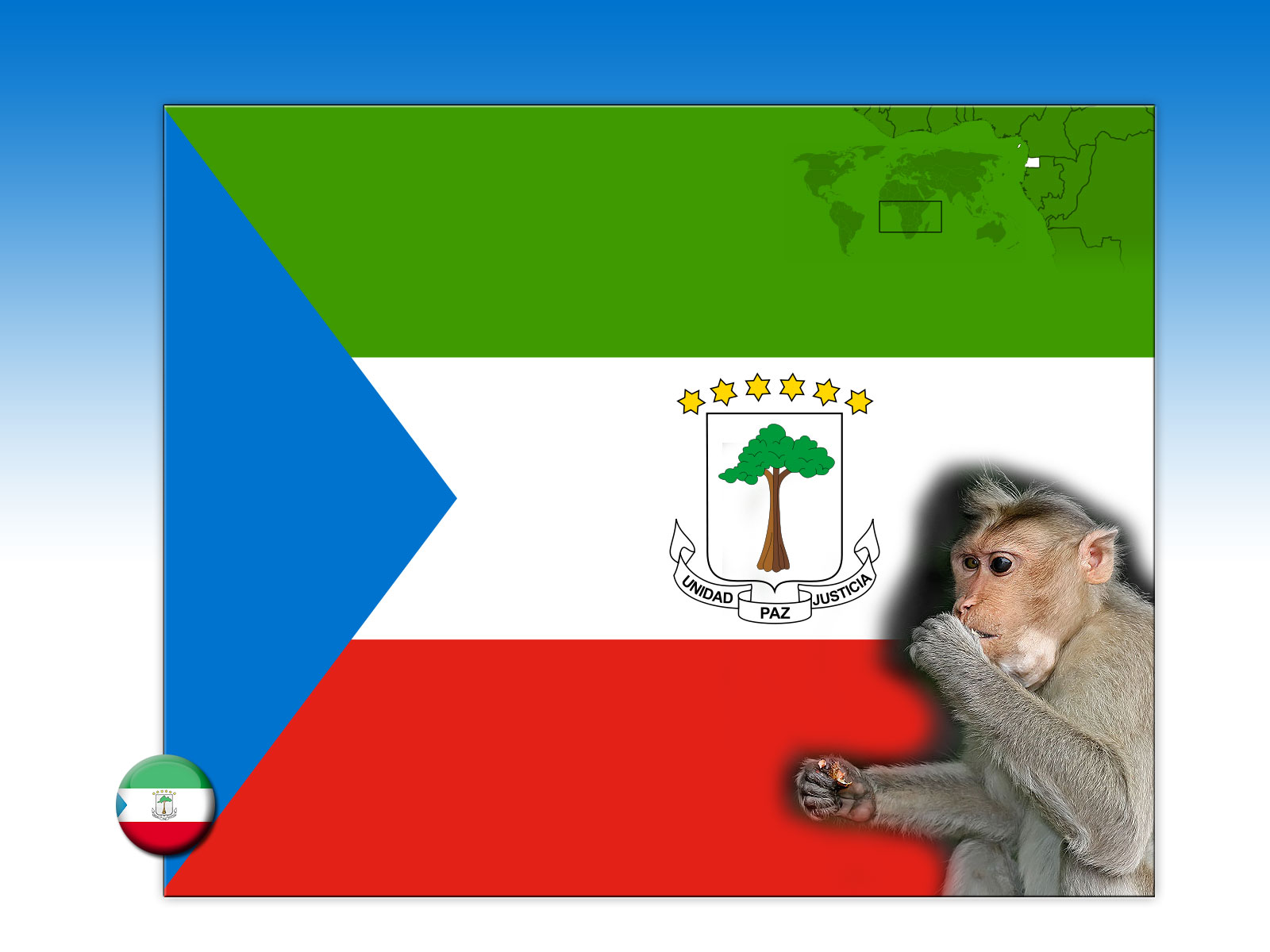 Drapeau : Guinée équatoriale