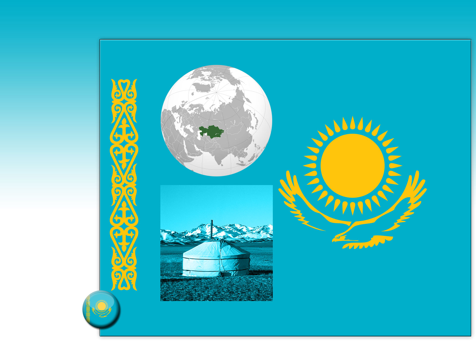 Drapeau : Kazakhstan
