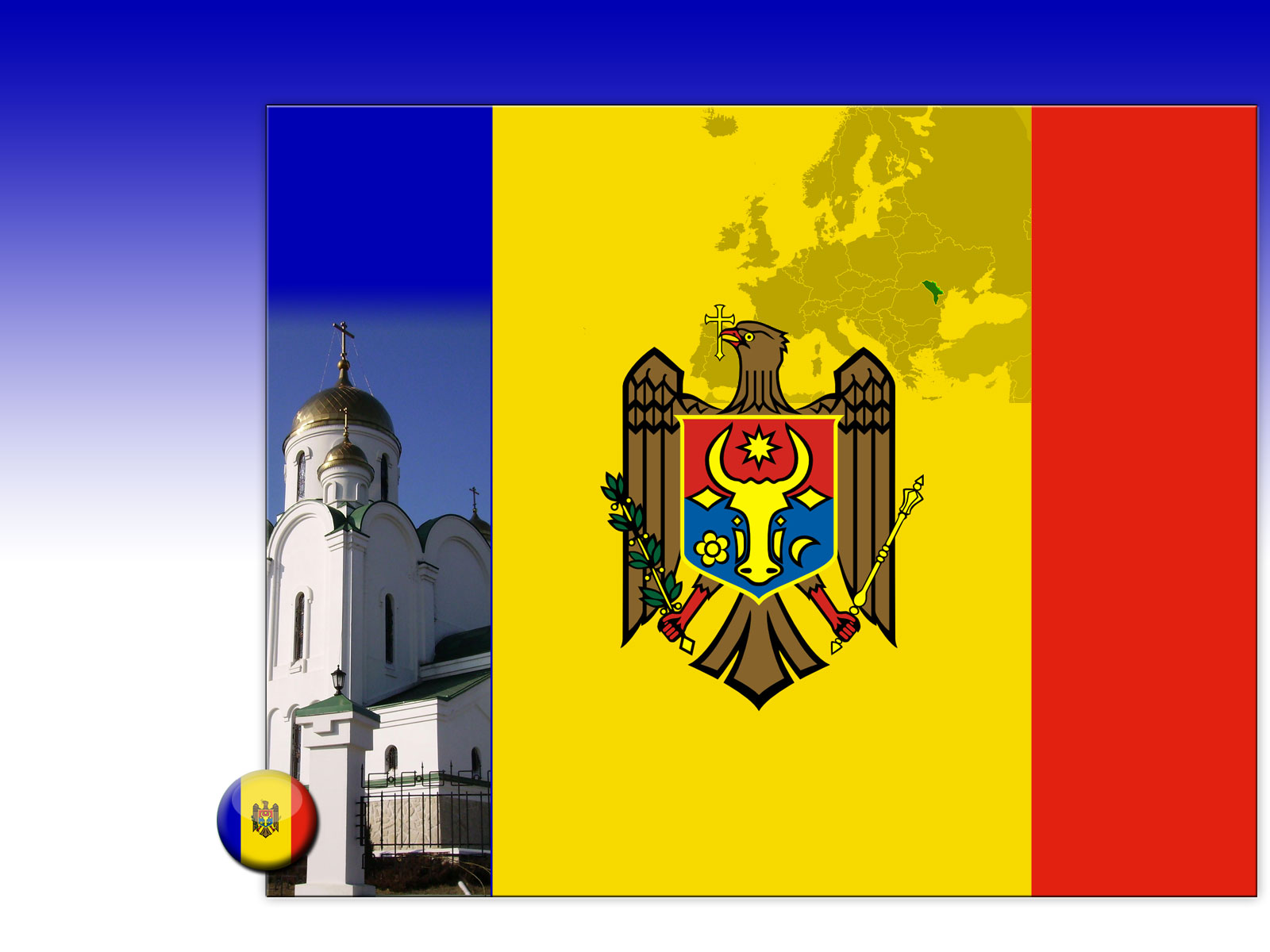 Drapeau : Moldavie