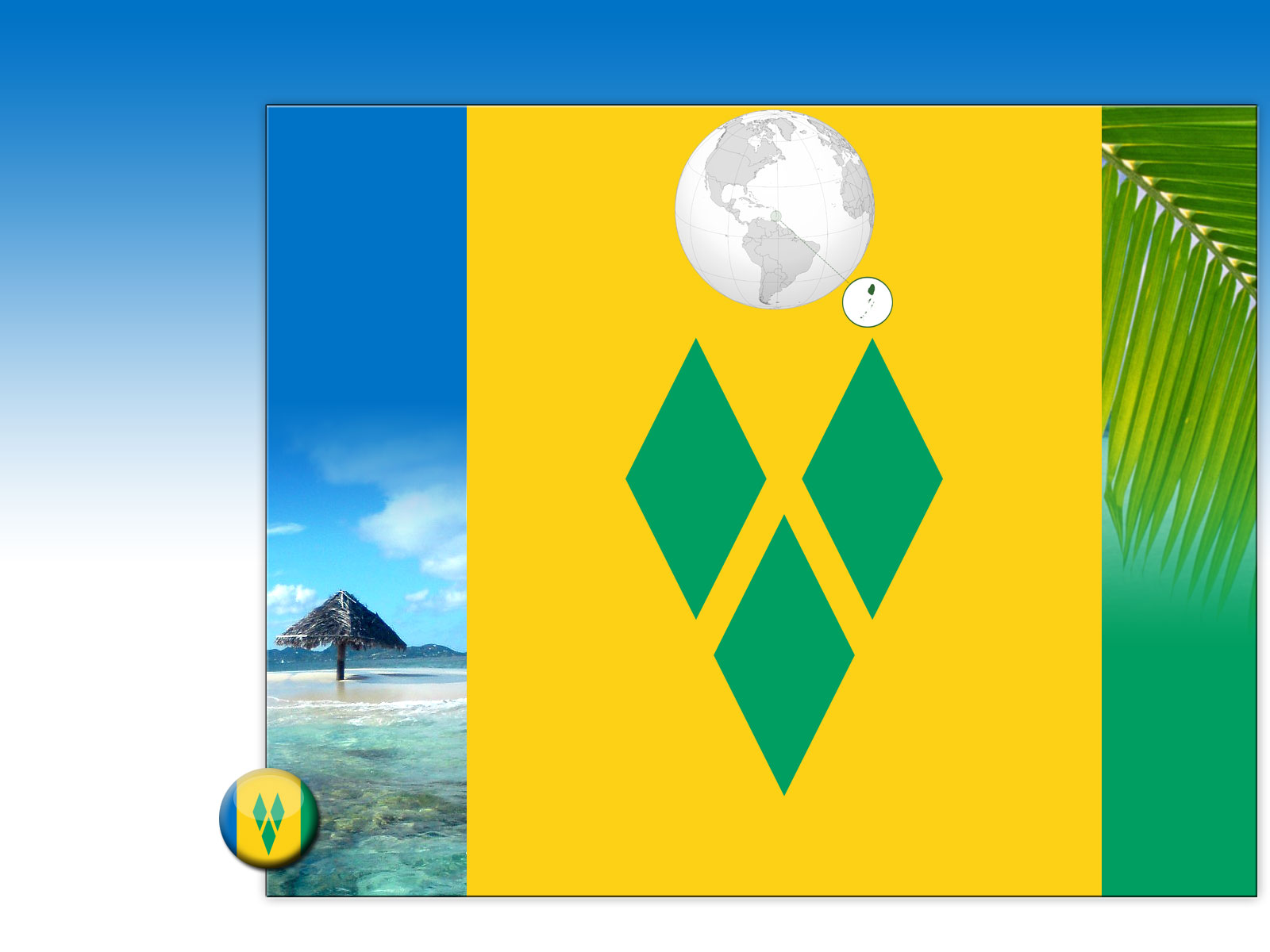 Drapeau : Saint-Vincent-et-les-Grenadines