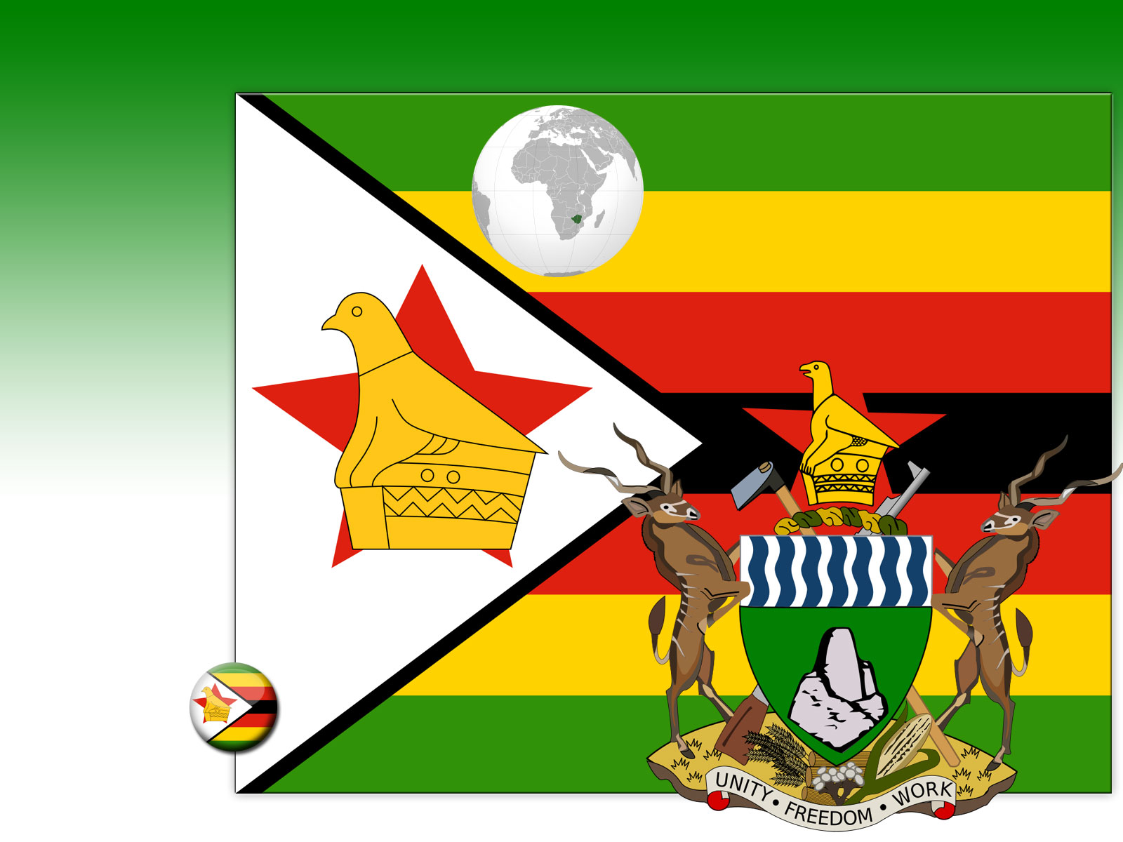 Drapeau : Zimbabwé