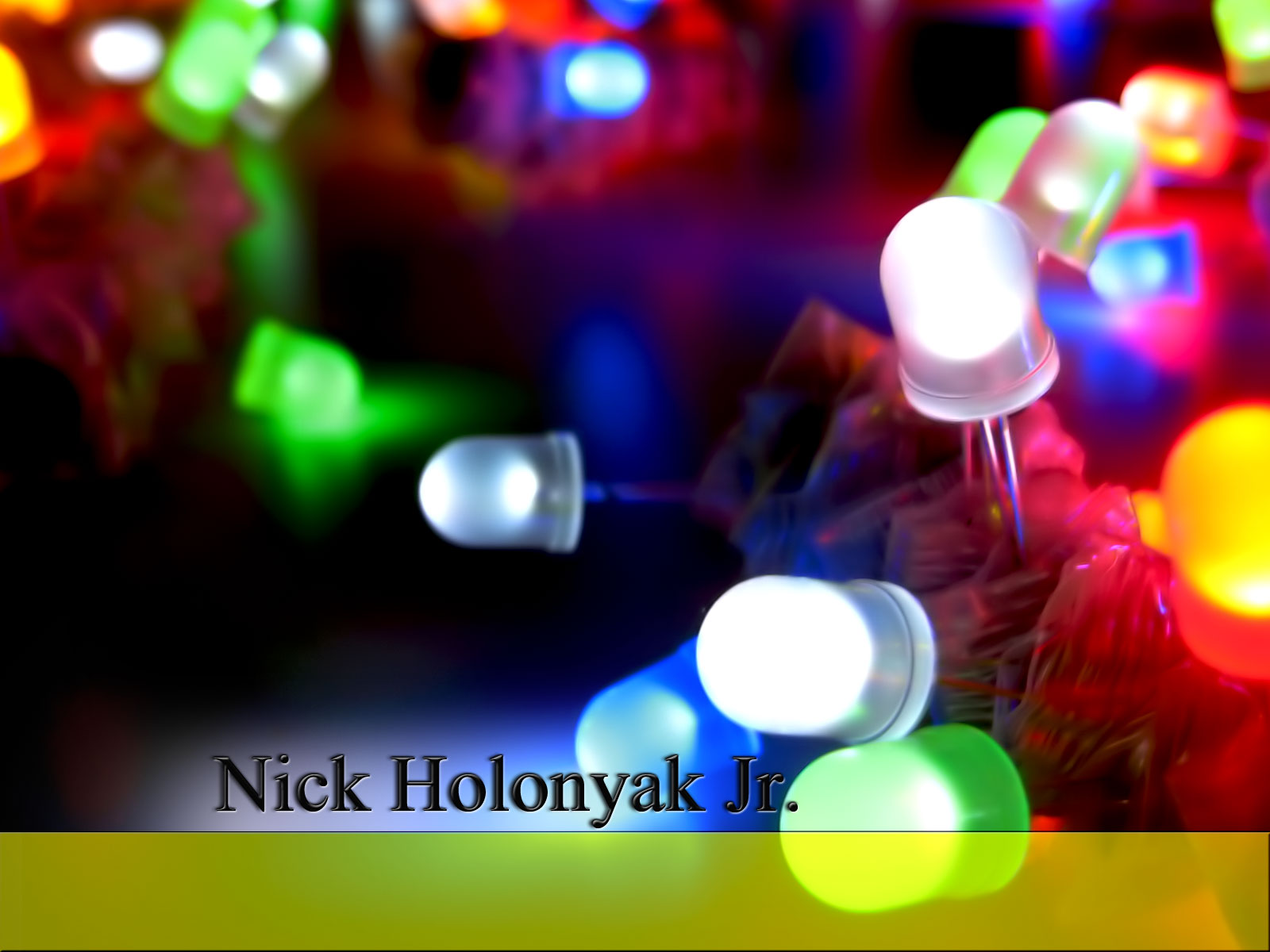 LED à spectre visible 1962 - Nick Holonyak Jr.