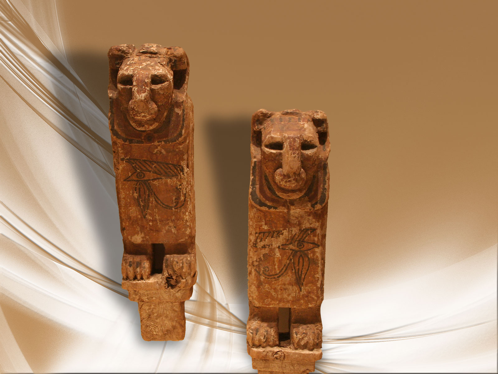 Lions antiquités égyptiennes