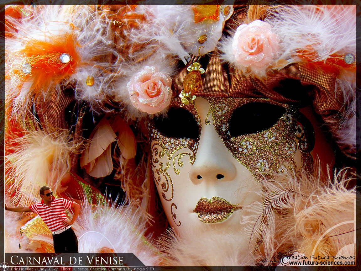 Carnaval de Venise, rose et or