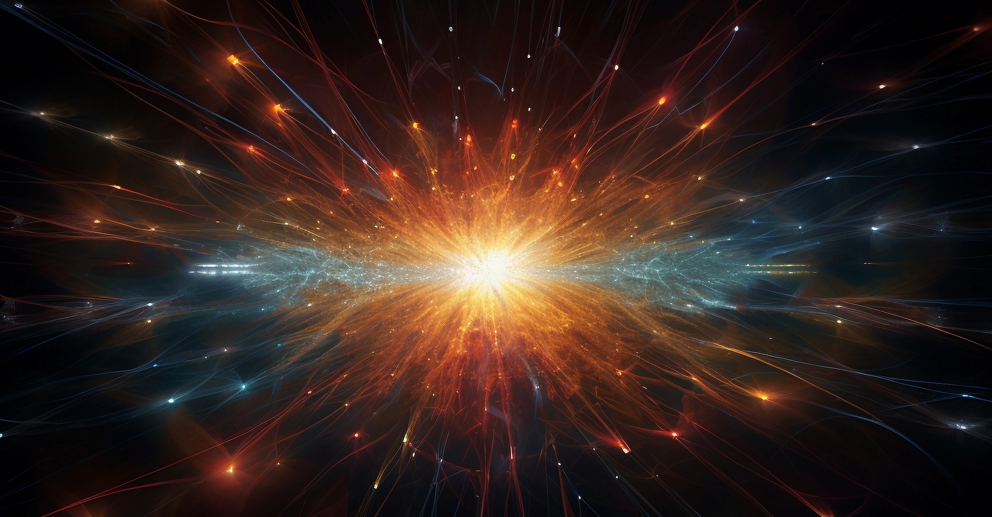 Illustration générée par une IA de l'explosion d'une étoile en supernova. © Marco Attano, Adobe Stock