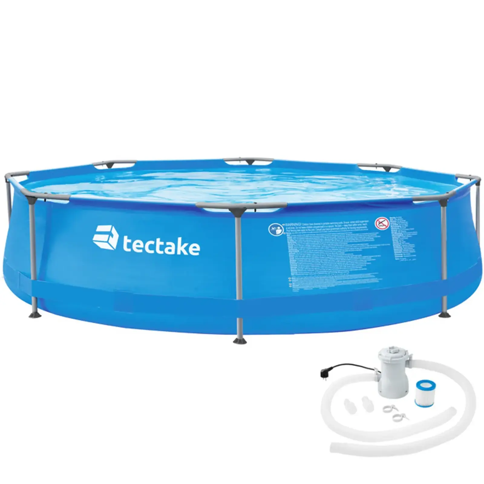 Bon plan Cdiscount : la piscine hors sol tubulaire TECTAKE est en promotion durant les soldes © Cdiscount