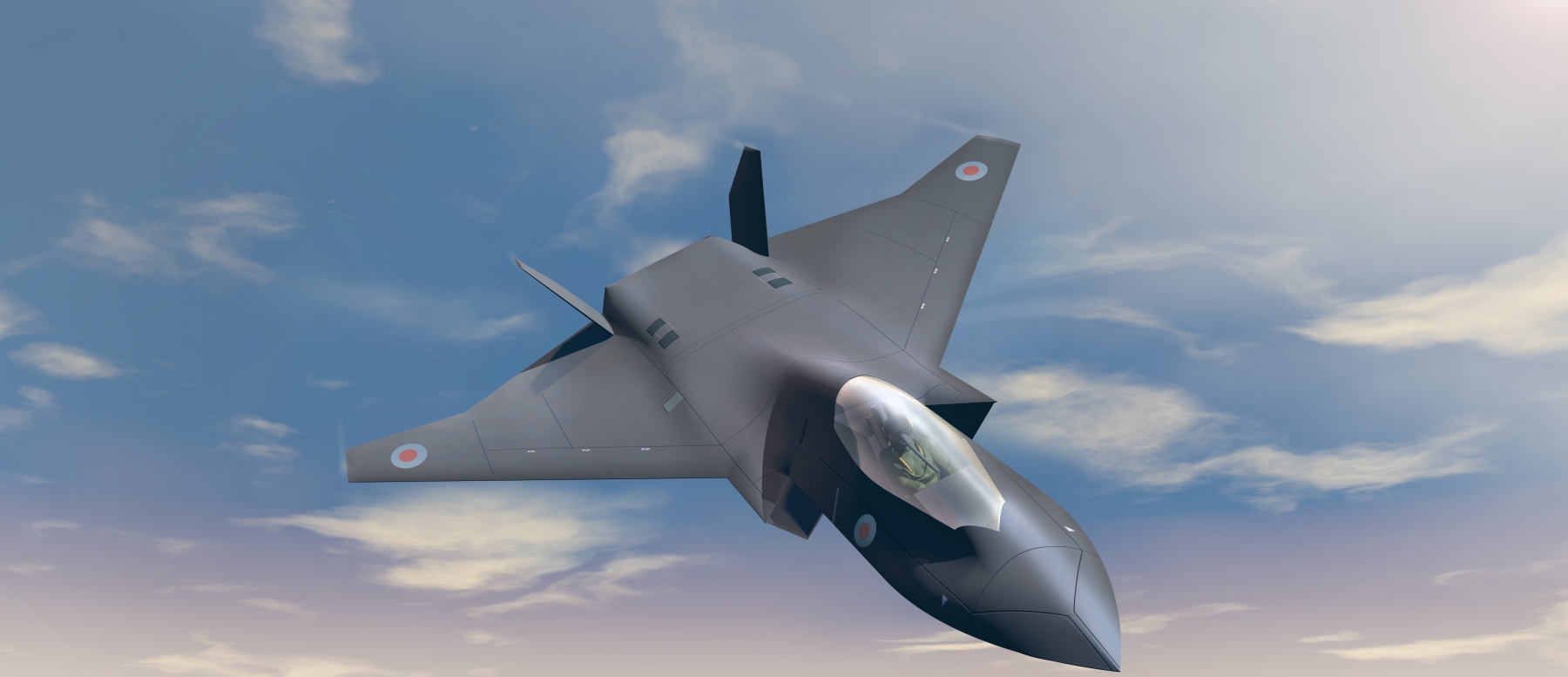 En juillet dernier, BEA Systems avait déjà présenté ce concept sur le Tempest, un prototype d’avion de chasse anglo-italien dévoilé lors du Salon international de l'aéronautique de Farnborough au Royaume-Uni. © BAE Systems