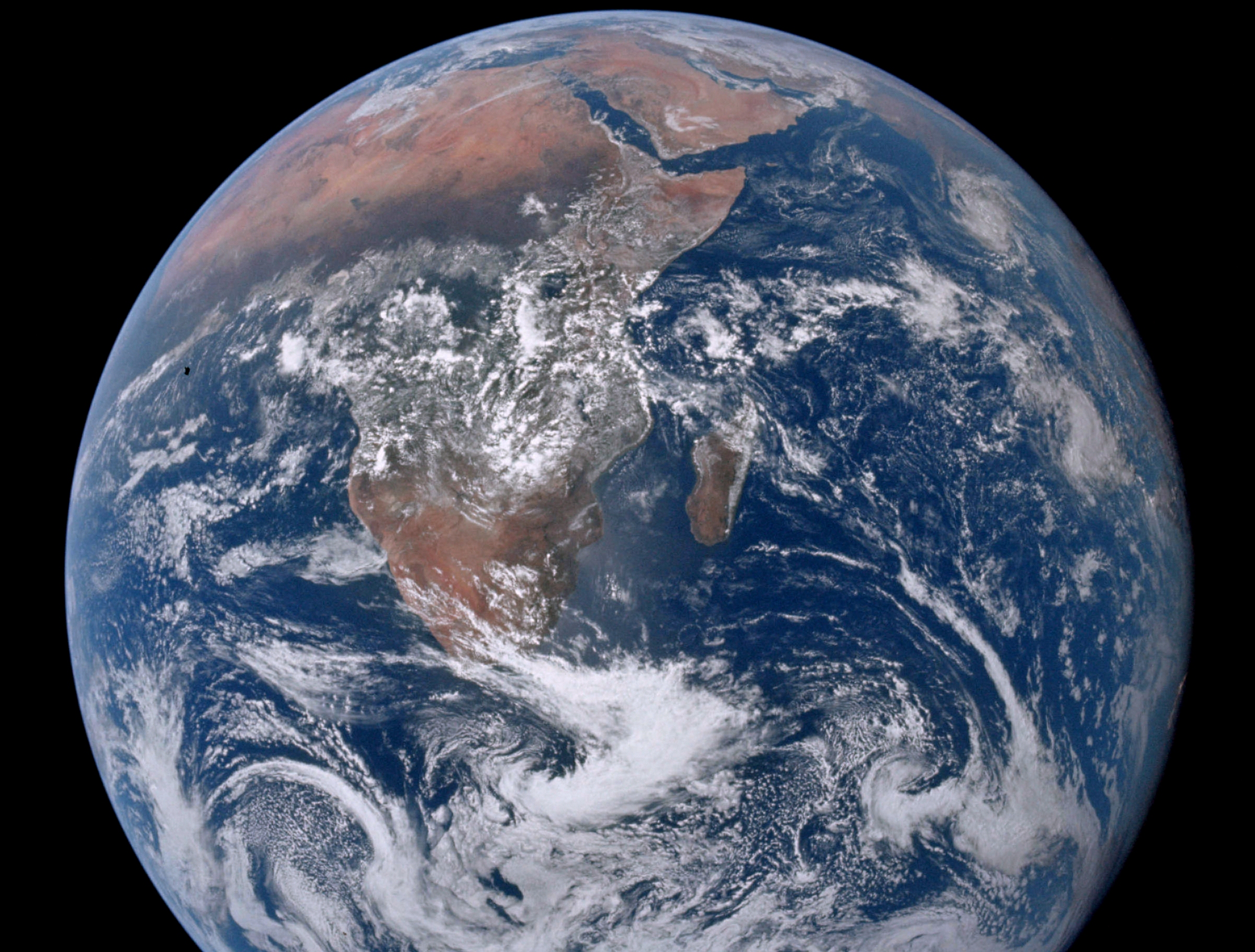 Une célèbre image de la Terre et de ses océans prise par les astronautes d'Apollo 17.&nbsp;© Nasa