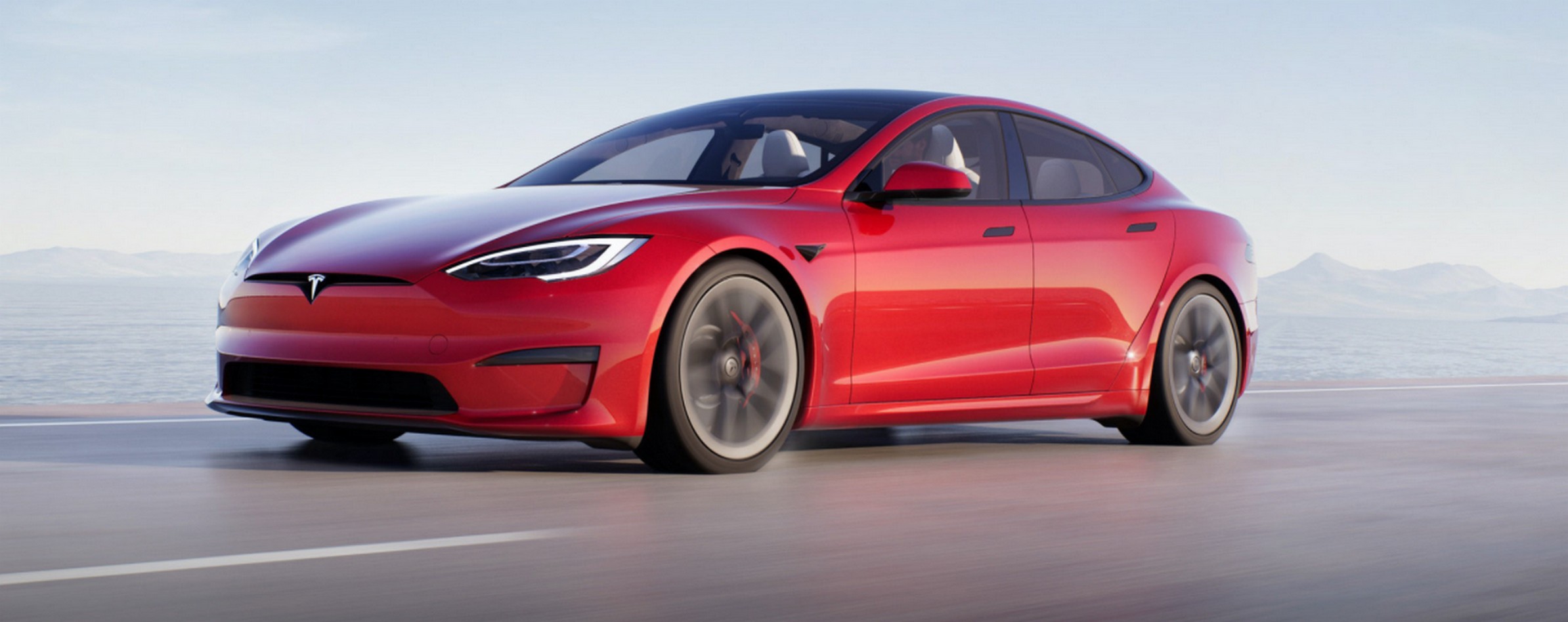 La carrosserie de la Tesla Model S 2021 a évolué par petites touches. © Tesla