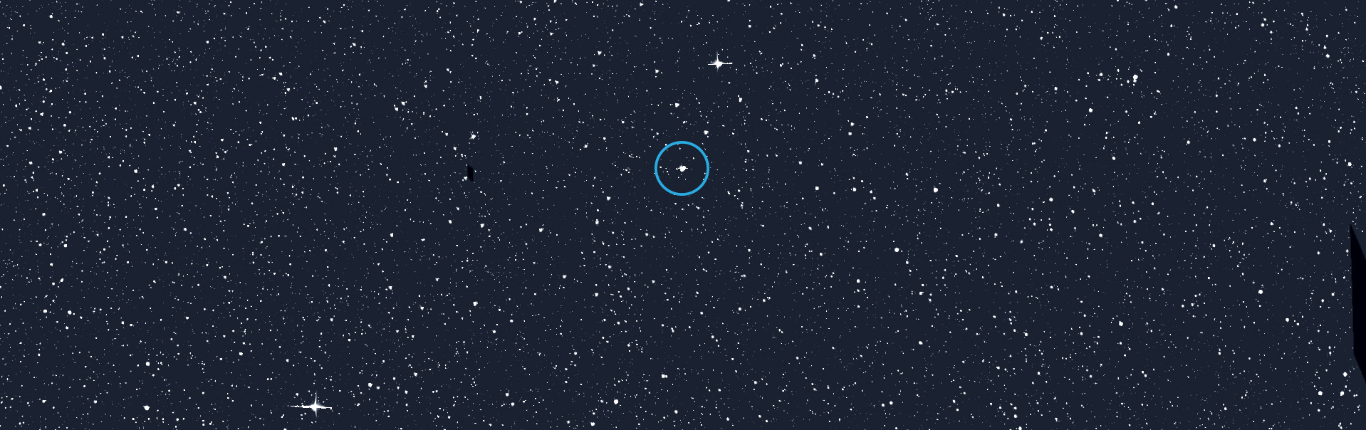 L'étoile Alpha Draconis (encerclée), également connue sous le nom de Thuban dans l'ancienne Égypte, est connue depuis longtemps pour être un système binaire. Maintenant, les données du Tess de la Nasa montrent que ses deux étoiles subissent des éclipses mutuelles. © Nasa, MIT, Tess