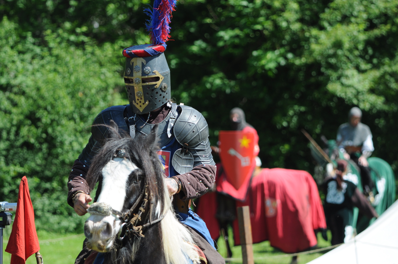 Au Moyen Âge, les tournois à cheval, très spectaculaires, étaient très prisés. © falpat86, fotolia