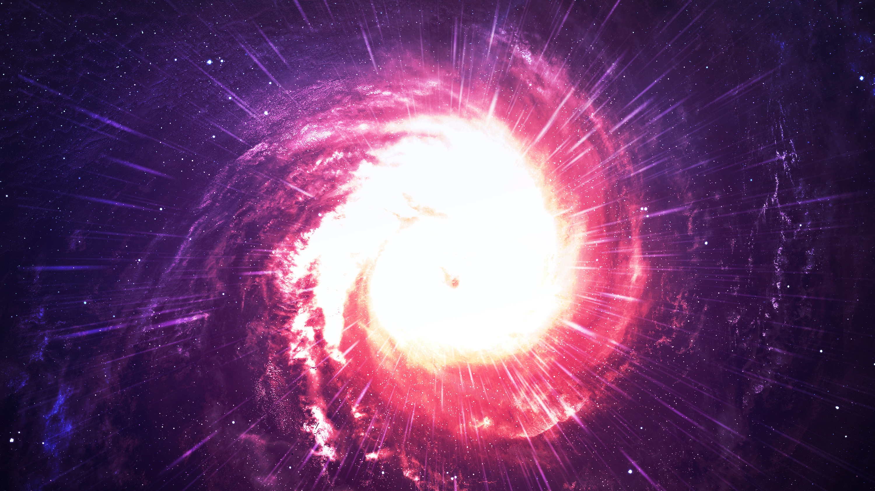 Une vue d'artiste d'une galaxie spirale. © Vadimsadovski, Adobe Stock