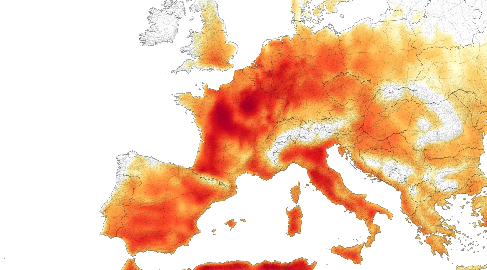 L'Europe de l'ouest se réchauffe 3 à 4 fois plus vite que les autres zones situées aux même latitudes. © mozZz, Adobe Stock