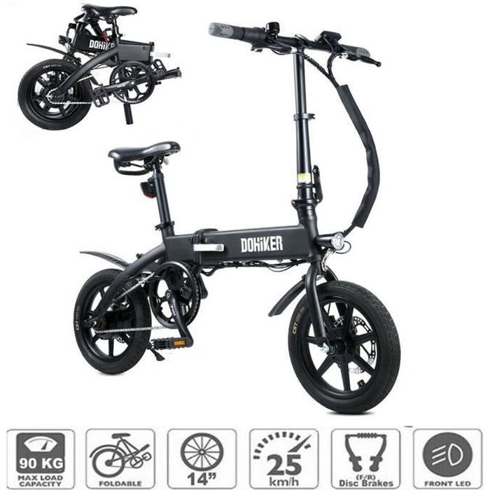 Bon plan :&nbsp;le vélo électrique pliable&nbsp;DOHIKER KSB14&nbsp;© Cdiscount