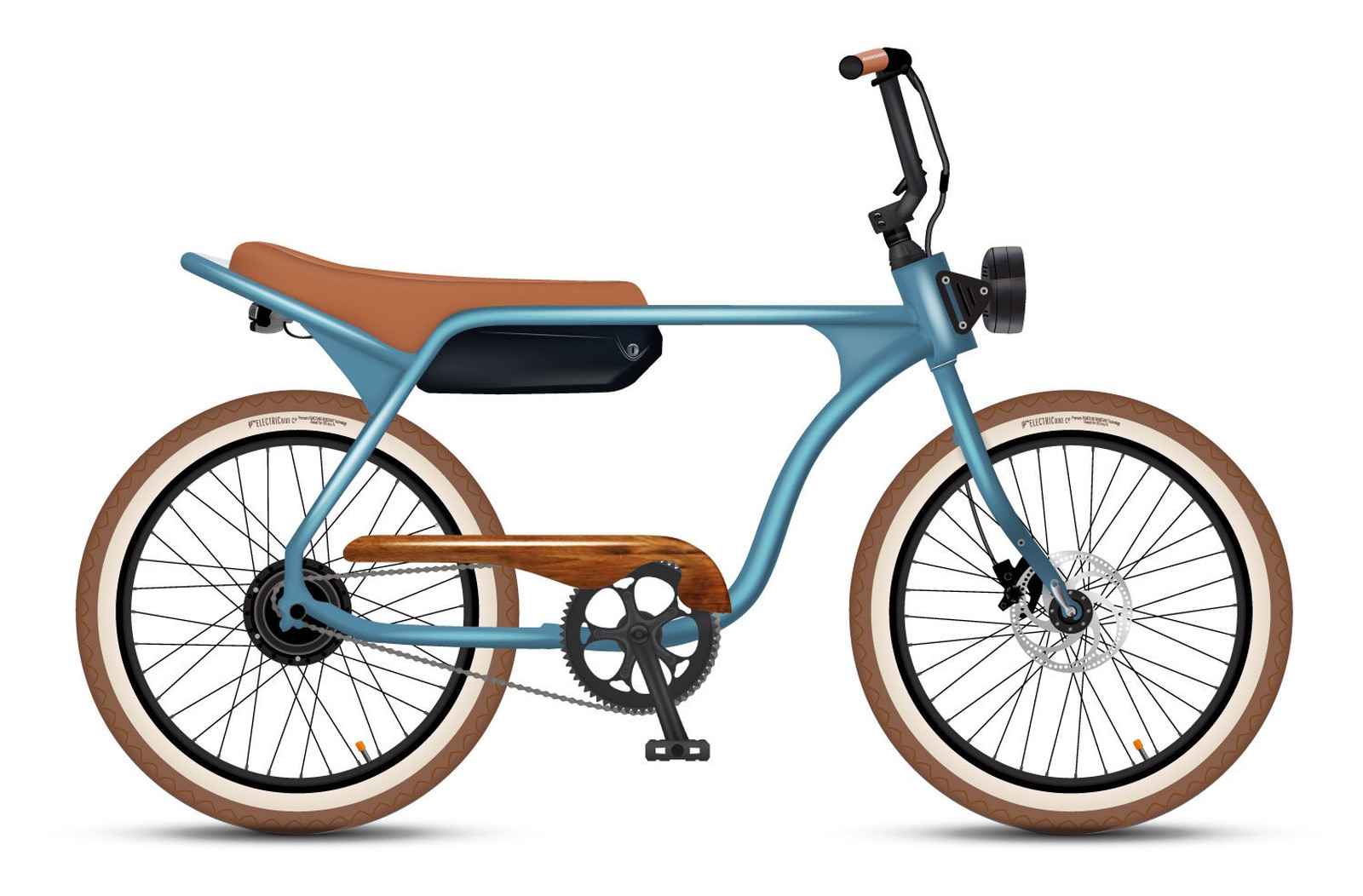 Le nouveau vélo électrique d’EBC affiche un look rétro pour plaire aux jeunes adultes. © EBC
