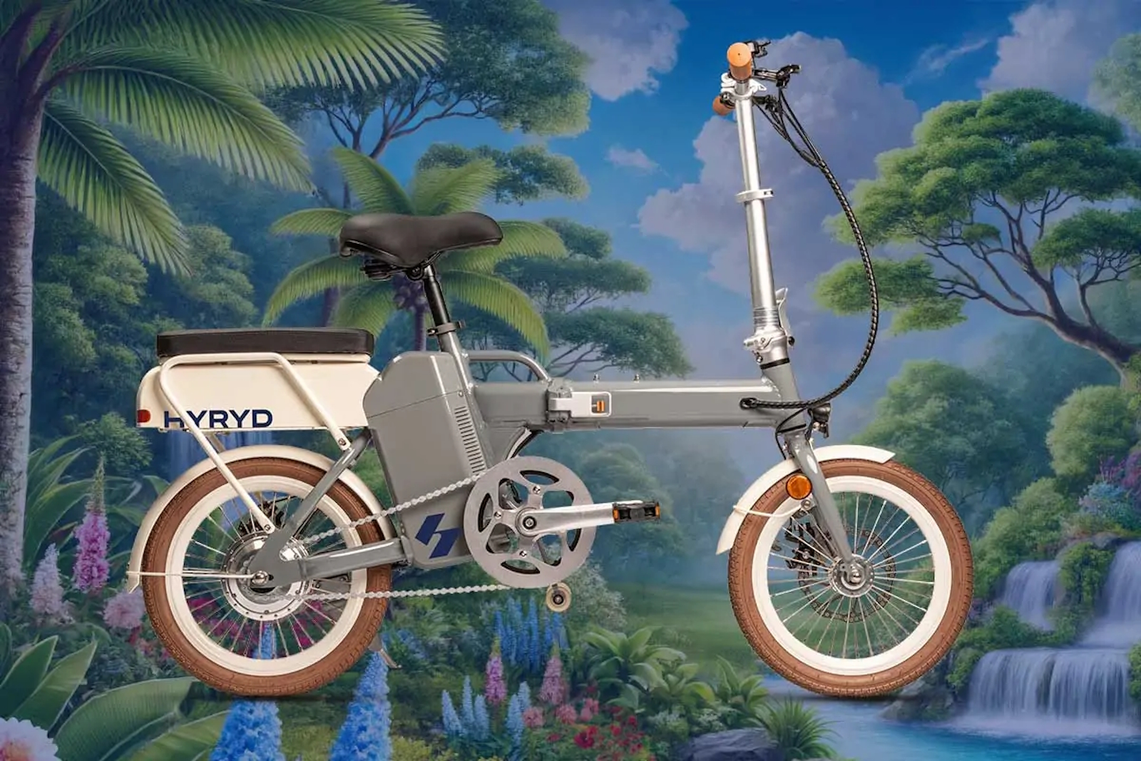 La recharge du vélo s’effectue en remplaçant le réservoir d’hydrogène. © HydroRide Europe