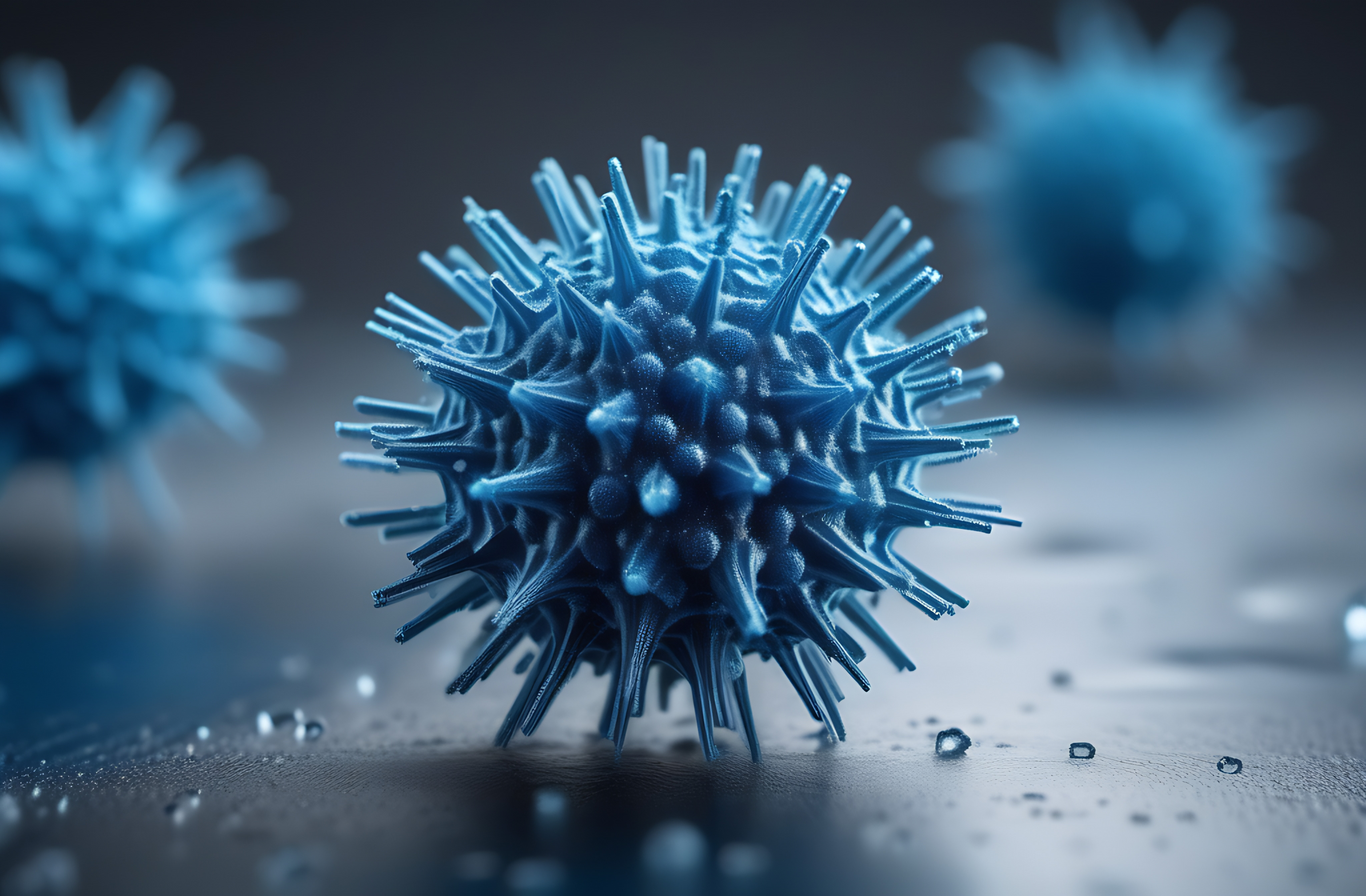 Modèle du virus Alaskapox, généré par l'IA. © Виктория Чемаева, Adobe Stock