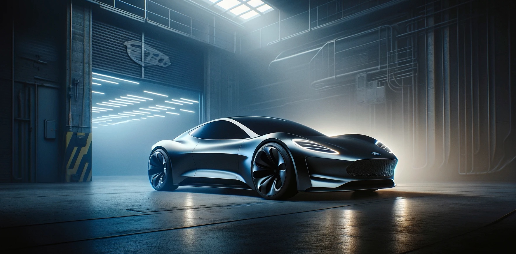 Le projet Ford Skunkworks vise à développer un véhicule électrique à faible coût. © Xavier pour Futura avec DALL-E