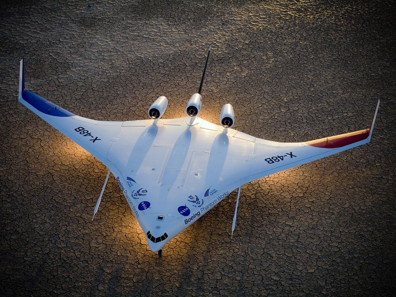 Le concept X-48B de Boeing a été élaboré dès 2007, avec une architecture reposant sur une voilure mixte mélangeant la carlingue et les ailes. © Nasa