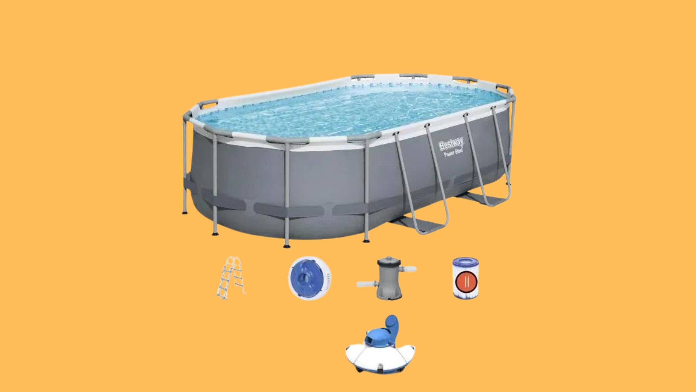 La piscine hors sol tubulaire BESTWAY Power Steel est à moins de 400 € sur ce site de ventes en ligne © Cdiscount