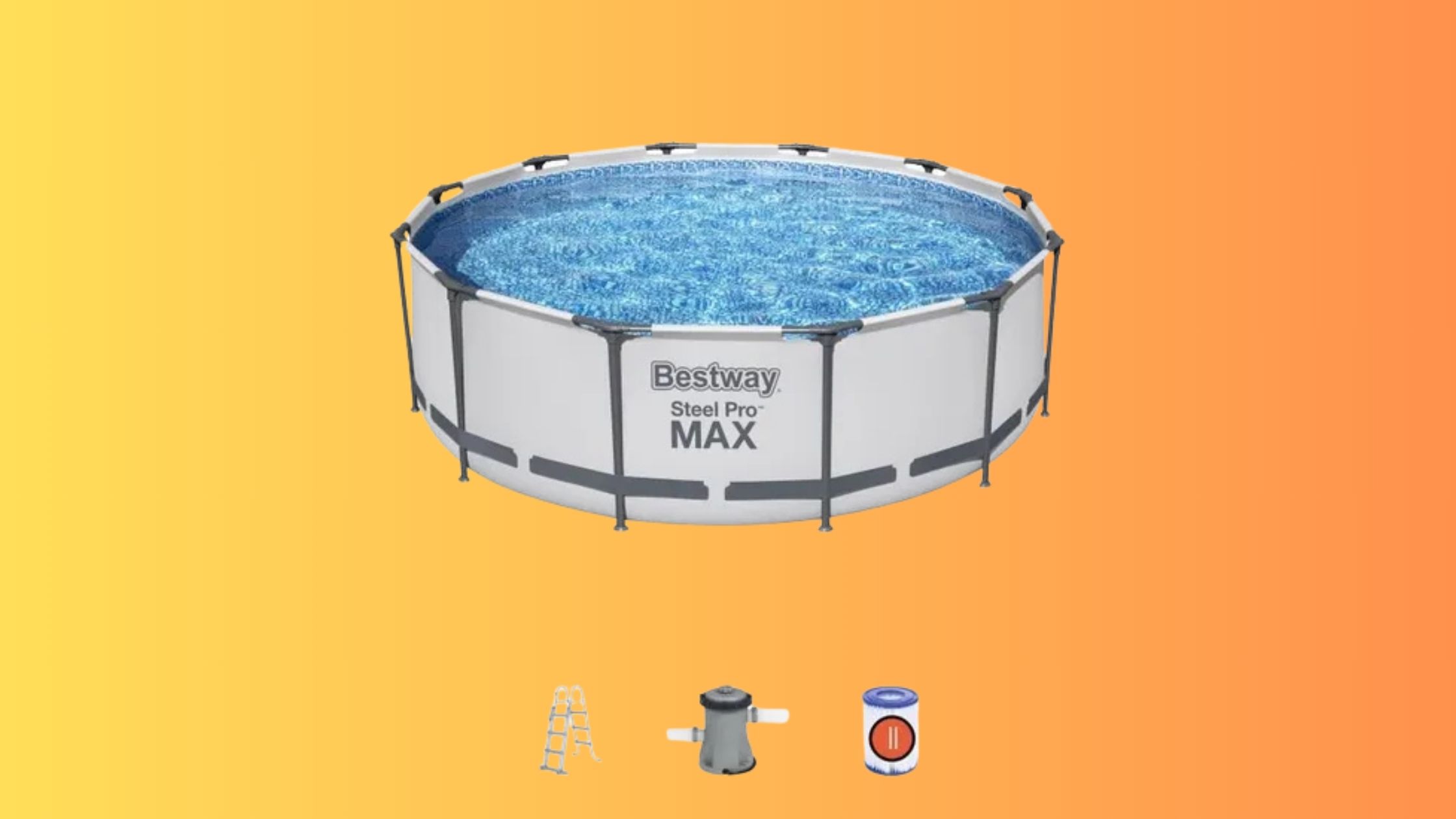 La piscine tubulaire de forme ronde Bestway Steel Pro Max est à prix cassé © Cdiscount